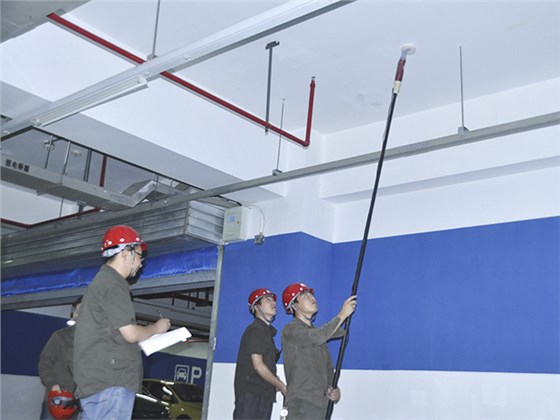 學(xué)校消防工程維保檢測(cè)現(xiàn)場(chǎng) 