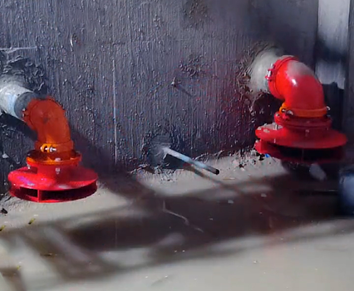 消防水池旋流防止器安裝